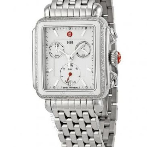 Michele Art Deco - MICHELE Deco Diamond Chronograph Watch